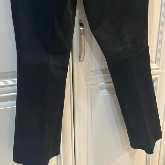 Cache Black Suede Pants Size 6 - Picture 2 of 9